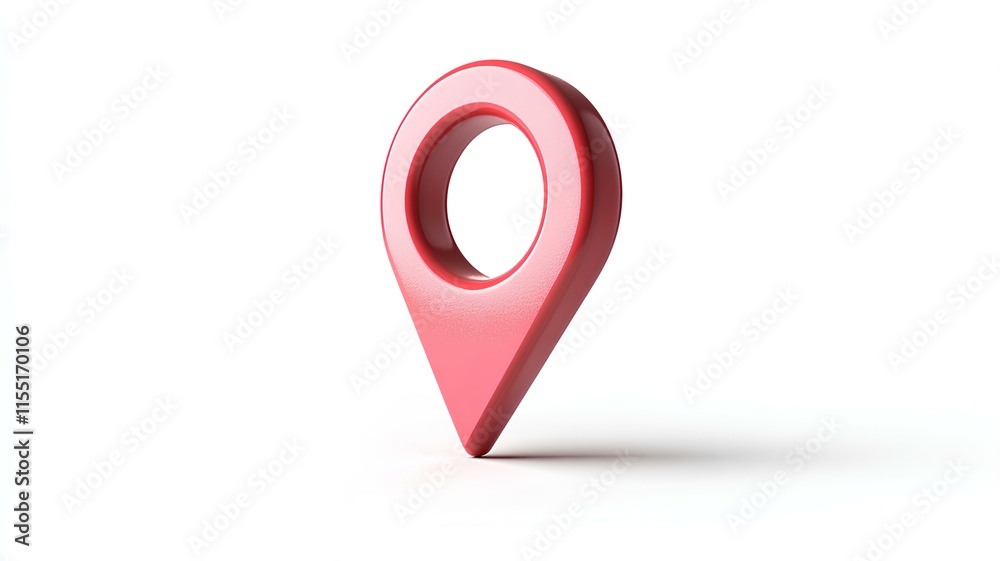3d map pin marker on white background 3d map pin marker on white background