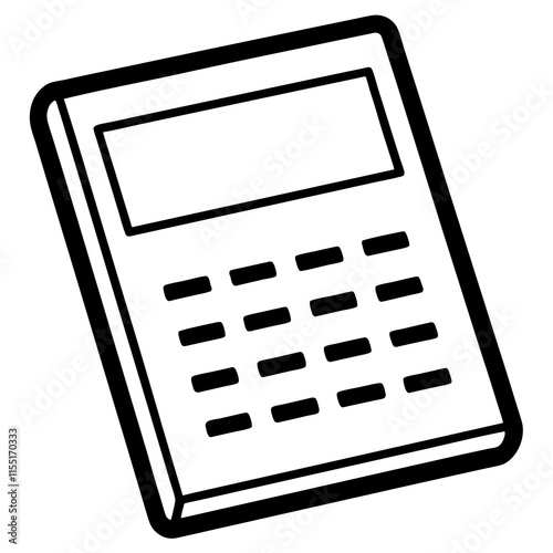 Calculator Line Art Vector Design