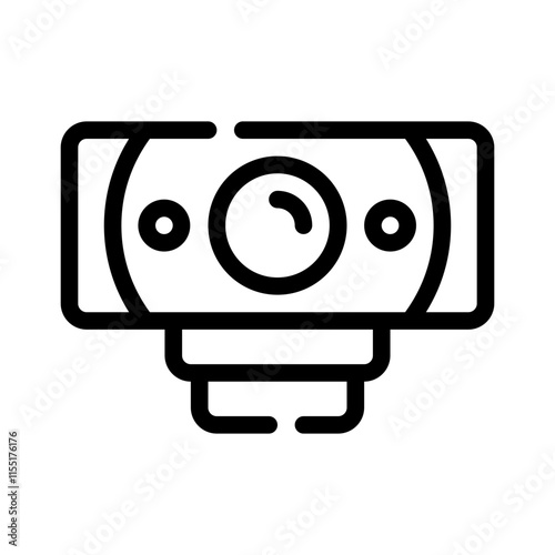 webcam line icon