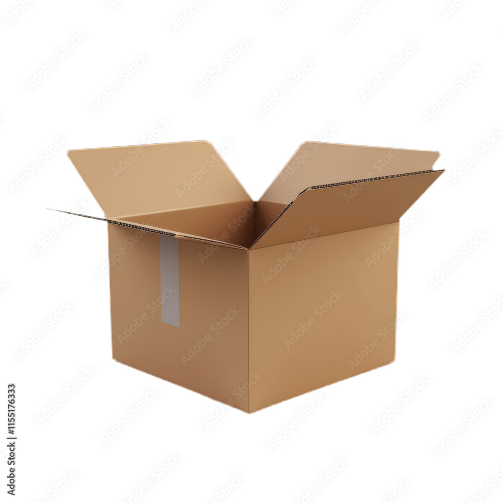 Open Cardboard Box for Packaging and Delivery Open Cardboard Box for Packaging and Delivery