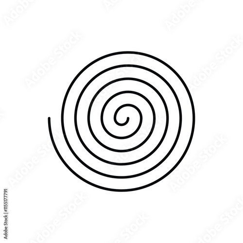 hypnosis spiral icon vector design template