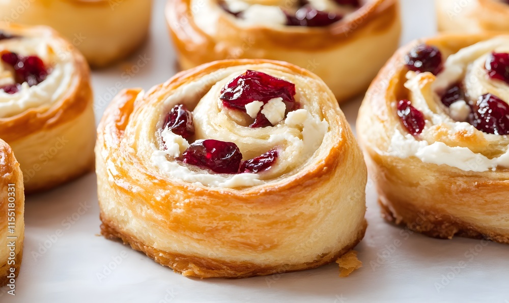 Cranberry Feta Pinwheels with Cream Cheese, Generative AI Cranberry Feta Pinwheels with Cream Cheese, Generative AI