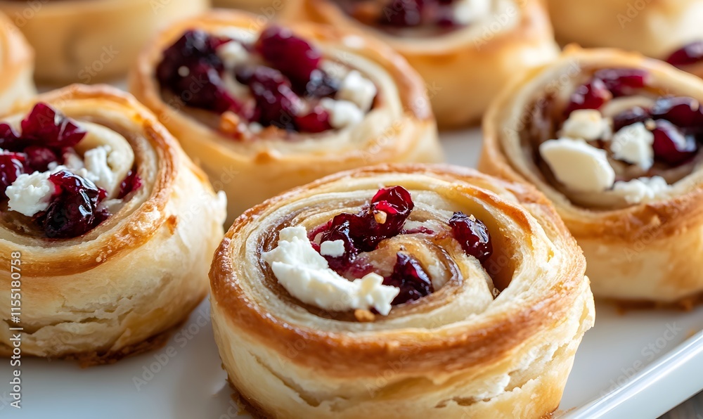 Cranberry Feta Pinwheels with Cream Cheese, Generative AI Cranberry Feta Pinwheels with Cream Cheese, Generative AI