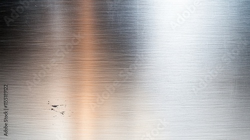 Defects on Pieces of Work Concept, Close-Up View of Stainless Steel Surface with Scratches and Texture for Industrial and Modern Designs