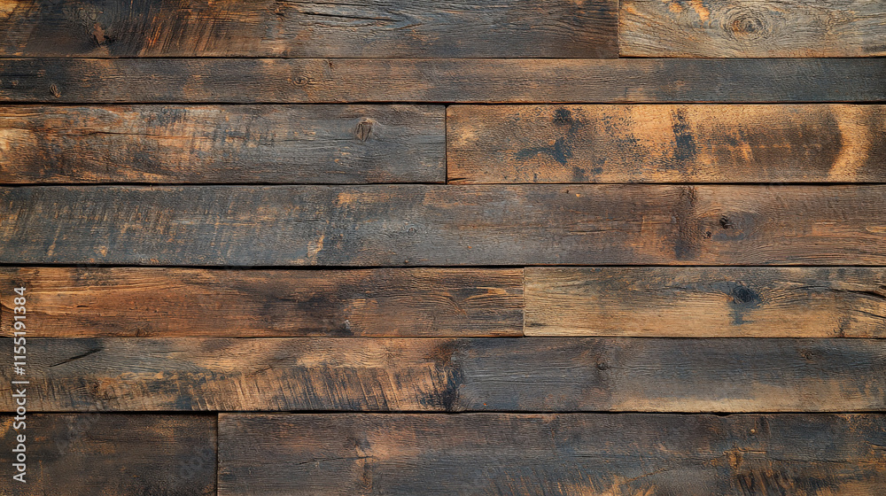 Rustic Wooden Plank Background with Unique Grain Patterns and Rich Color Shades Ideal for Texture, Design, and Home Decor Projects Rustic Wooden Plank Background with Unique Grain Patterns and Rich Color Shades Ideal for Texture, Design, and Home Decor Projects