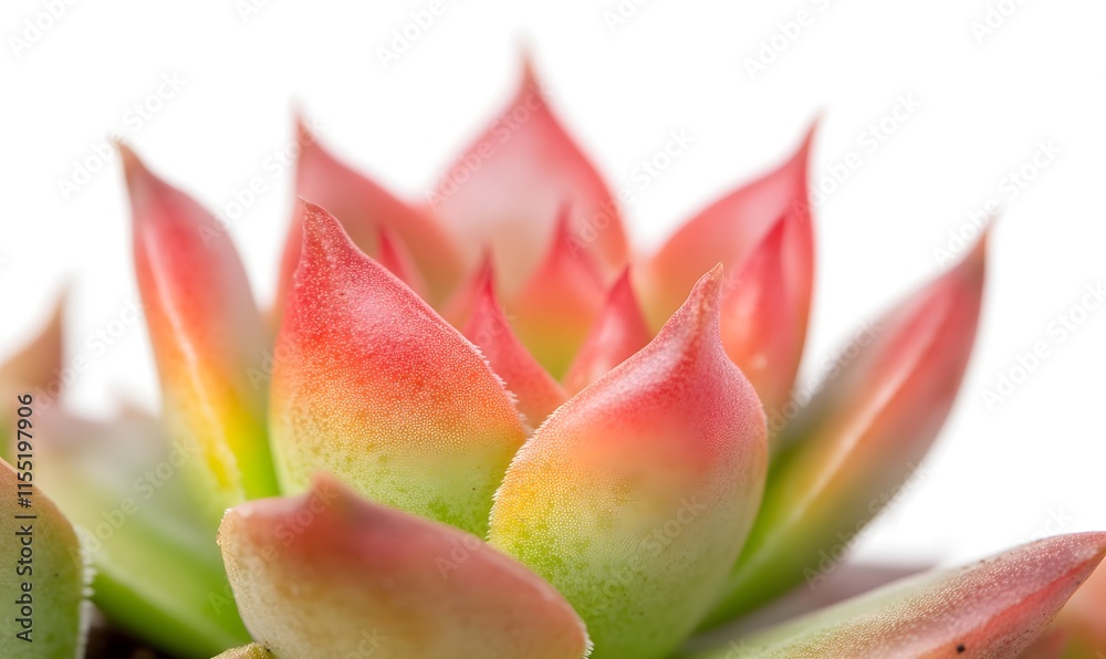 Fototapeta premium Vibrant succulent pot featuring Sempervivum tectorum, Generative AI