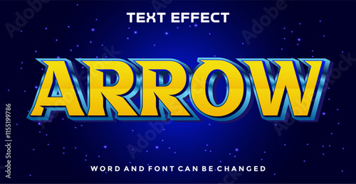 Arrow editable text effect