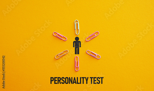 Personality test is shown using the text