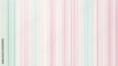 Elegant striped pattern featuring soft pastel hues capturing a serene and soothing ambiance for decor ideas. Generative AI photo