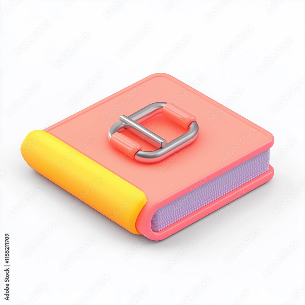 Colorful Book with Buckle. Colorful Book with Buckle.