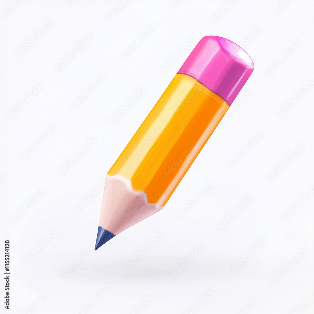 Colorful Pencil on White Background. Colorful Pencil on White Background.