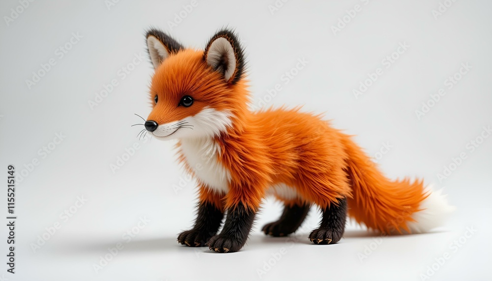 Obraz premium toy fluffy red fox