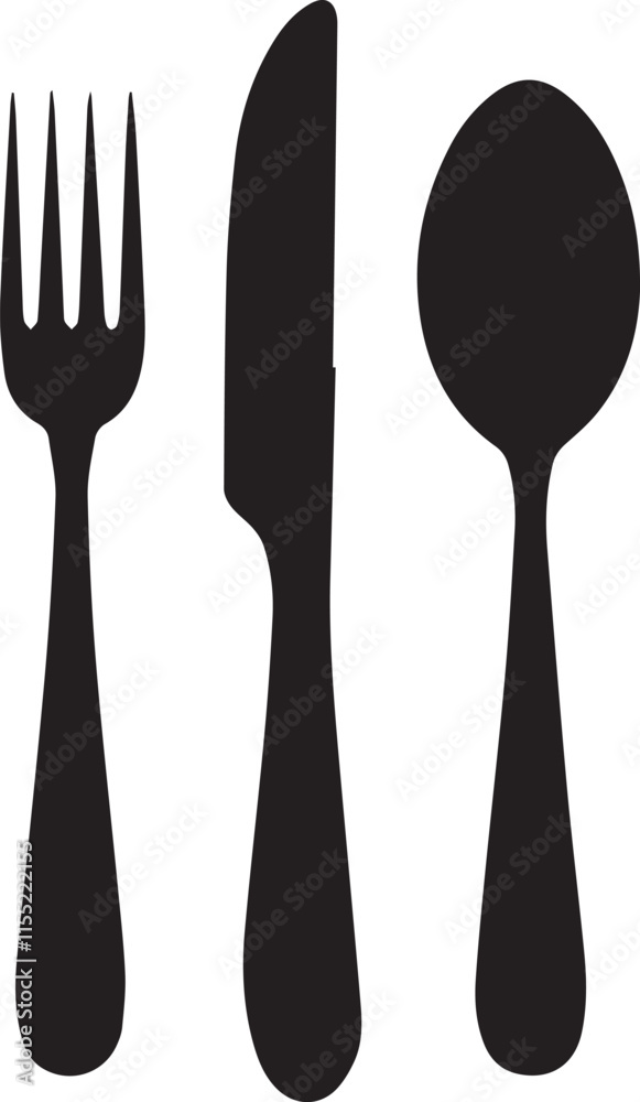 Cutlery icon set. Spoon, fork, forks, knife. Black silhouette. Logotype menu. Tableware set flat style. Dinner service collection. Cutlery icon set. Spoon, fork, forks, knife. Black silhouette. Logotype menu. Tableware set flat style. Dinner service collection.