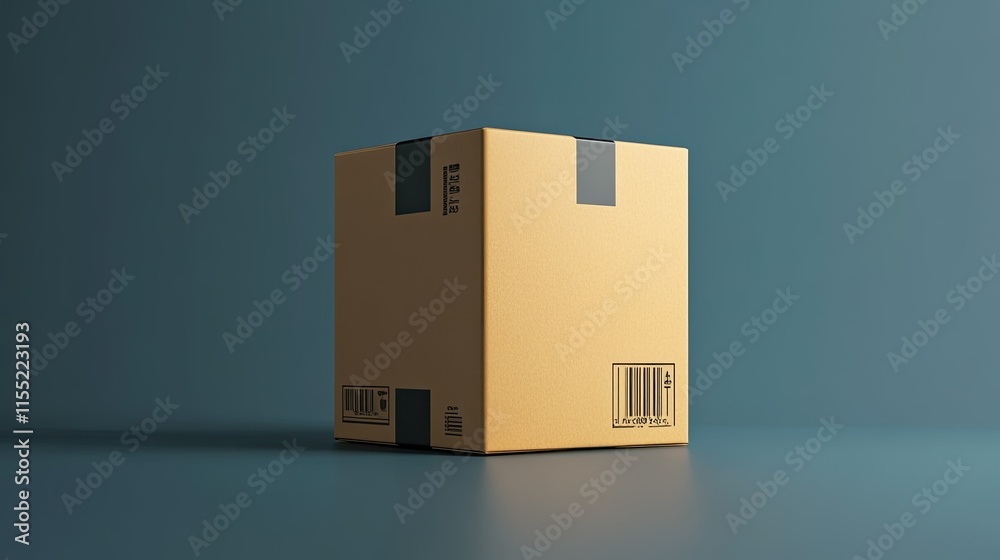 Fototapeta premium Parcel Box Mockup