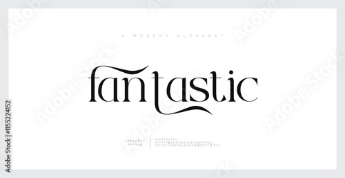 Premium luxury elegant alphabet letters and numbers. Elegant wedding typography classic serif font decorative vintage retro. Creative vector illustration
