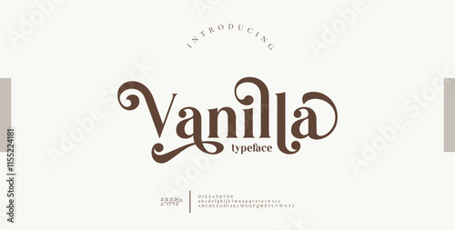 Luxury alphabet letters font. Typography elegant wedding classic lettering serif fonts decorative vintage retro concept.
