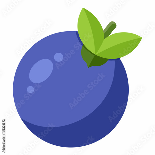 blueberry fruit cute repeat in square background, illustration fruit
