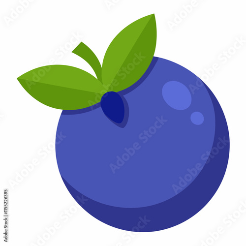 blueberry fruit cute repeat in square background, illustration fruit