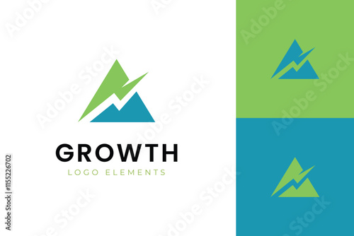 Finance growth logo icon design. business statistic growing vector symbol for investment, marketing logo template