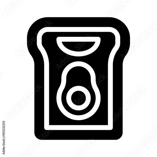 Avocado glyph icon