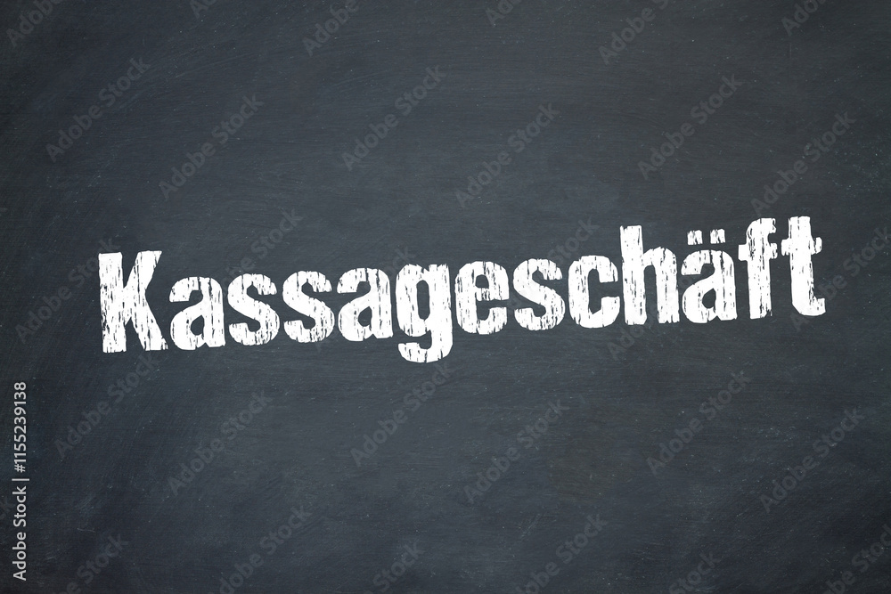 Obraz premium Kassageschäft 