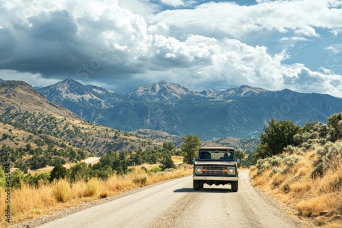 Bronco Wildtrak - Adventure Vehicle Driving Cross Country in Desert Terrain photo