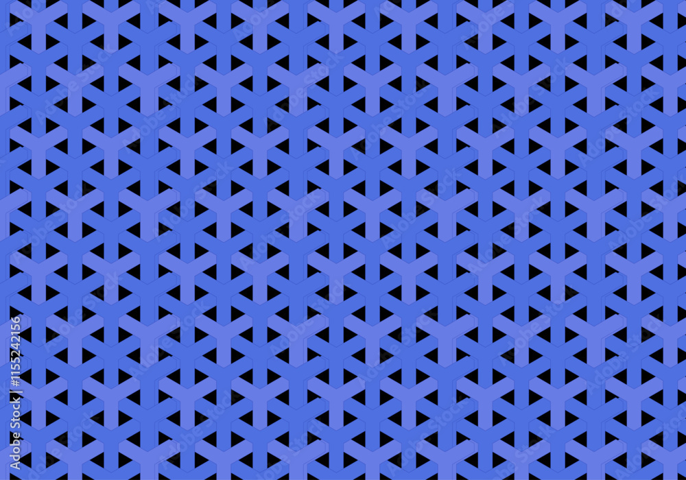 Fondo de patrón de barras y cadena azul en fondo negro