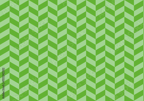 Fondo de patrón verde de rectángulos a dos aguas simétricos