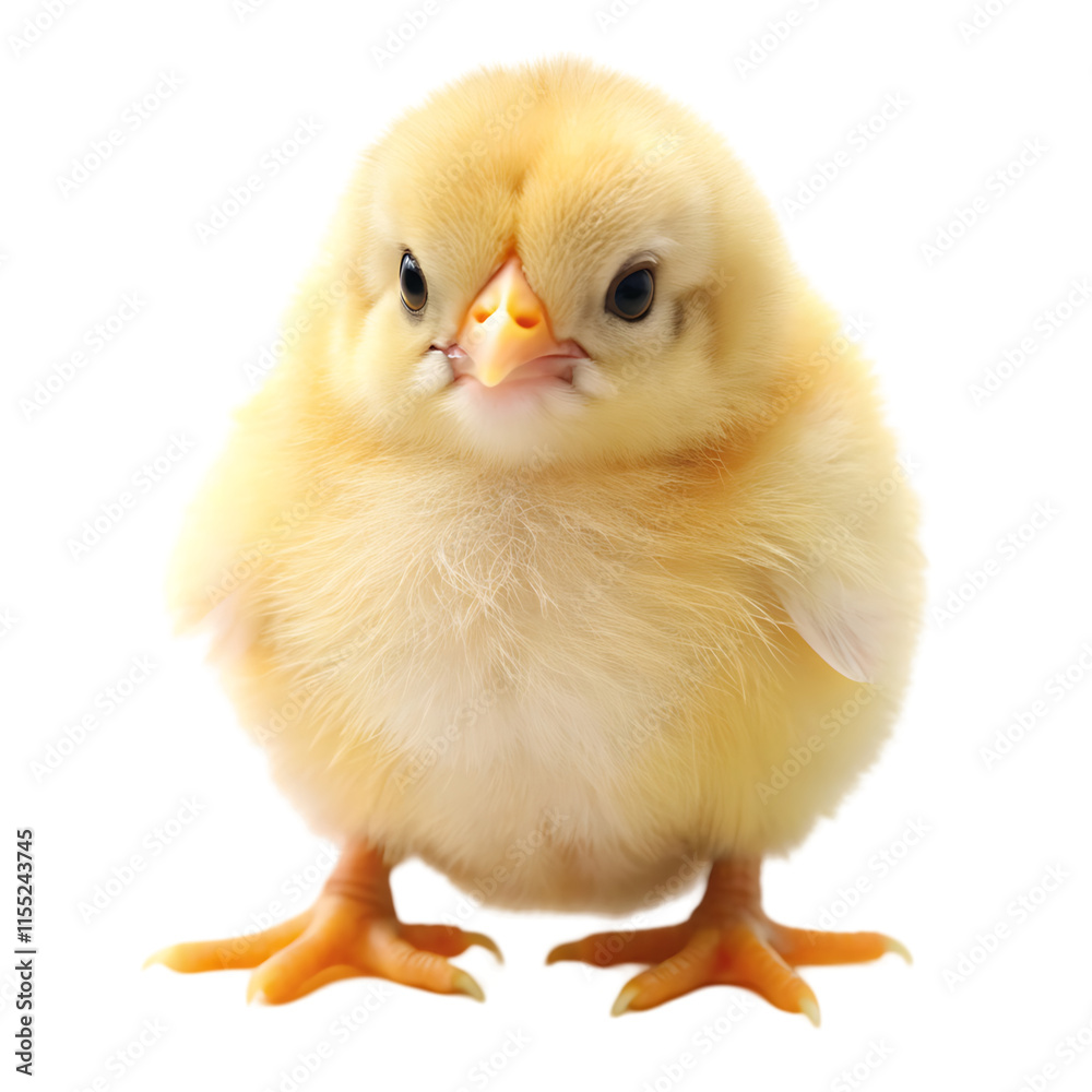 Obraz premium baby chicken isolated on white
