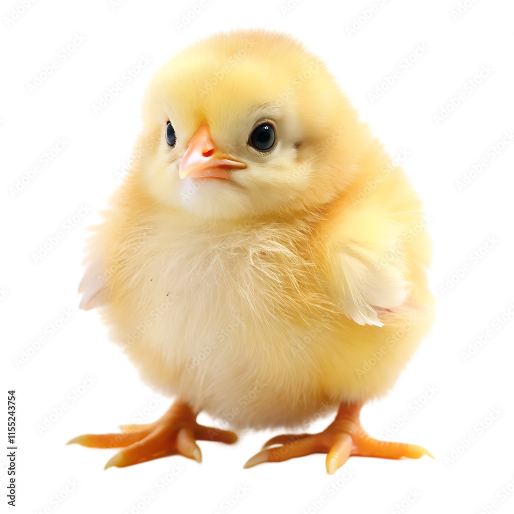 Fototapeta premium baby chicken isolated on white