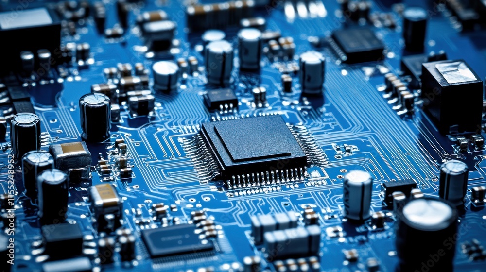 Close-up of a Circuit Board: Intricate Design and Technological Marvel Close-up of a Circuit Board: Intricate Design and Technological Marvel
