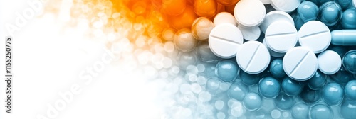 Vibrant abstract designs showcasing health innovation in the pharmaceutical industry