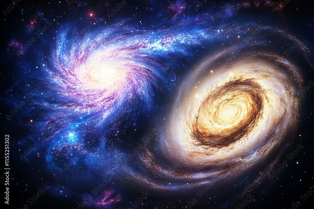 Obraz premium plane in space