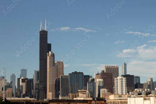 Chicago skyline wiev from the south photo