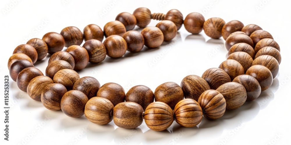 Authentic Hawaiian Kukui Nut Lei - Medium Shot, Isolated White Background, Tropical Flower, Island Jewelry Authentic Hawaiian Kukui Nut Lei - Medium Shot, Isolated White Background, Tropical Flower, Island Jewelry