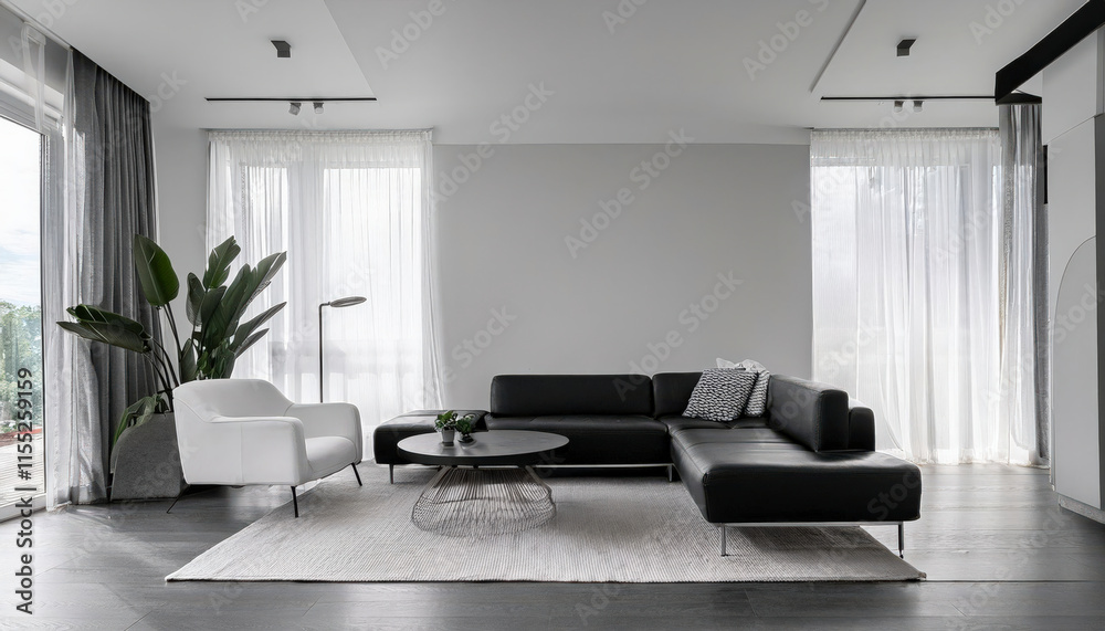 Fototapeta premium living room of a beautiful house