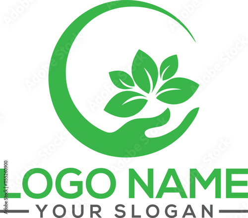 medical icon eco leaf hand medical healthcare logo design  Elements,   Elements Medical Logo vector symbol cross and hand icon illustration