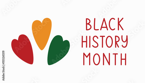 Black history template for background, banner, card, poster