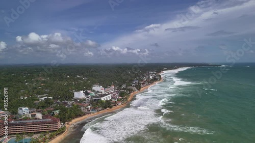 Wallpaper Mural Turtle Beach tropical paradise Sri Lanka Beach Hikkaduwa Sri Lanka aerial drone Torontodigital.ca