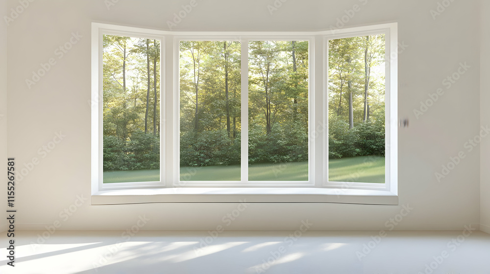 Fototapeta premium Bay Window Sunlight Illustration