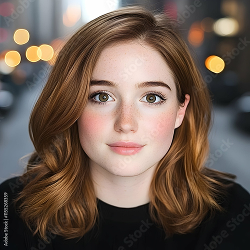 Girl Portrait Realistic Illustration photo