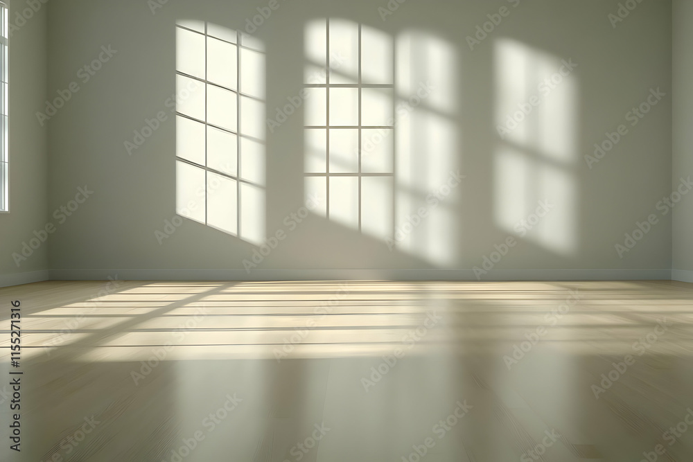 Empty Room Sunlight 3D Render Empty Room Sunlight 3D Render