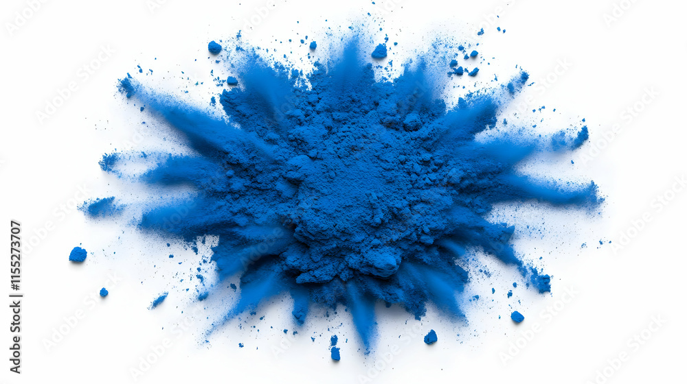 Blue Powder Explosion Abstract Background Blue Powder Explosion Abstract Background