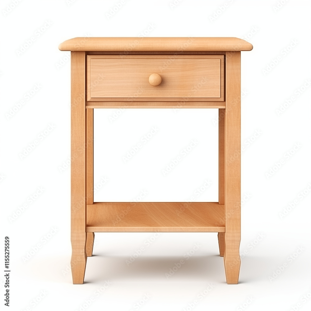 Light Wood Nightstand One Drawer Small Table Bedroom Furniture Light Wood Nightstand One Drawer Small Table Bedroom Furniture
