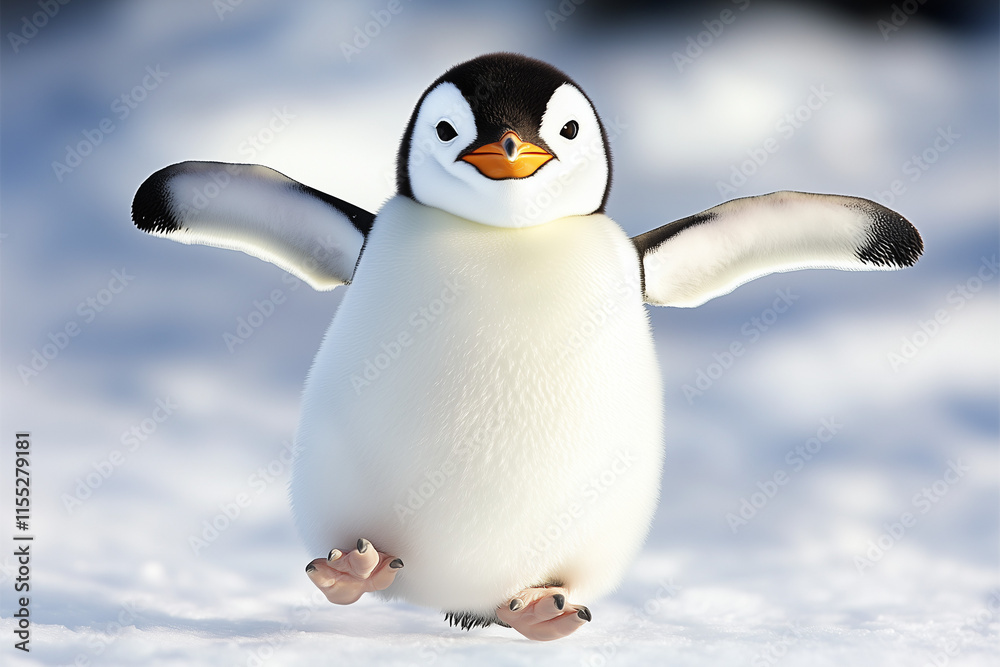 Obraz premium penguin on snow