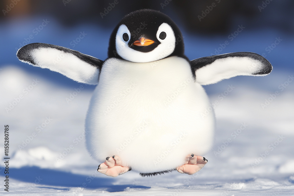 Obraz premium penguin on snow