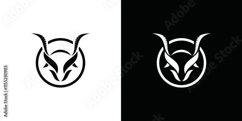 very simple animal logo vector