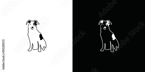 very simple animal logo vector photo