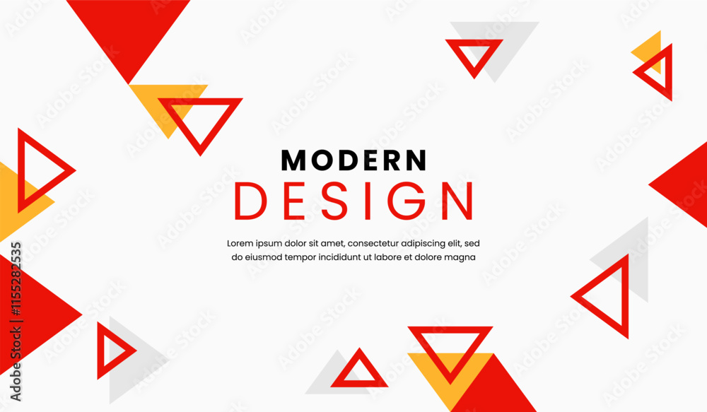 Red and yellow abstract geometric background vector illustration Red and yellow abstract geometric background vector illustration