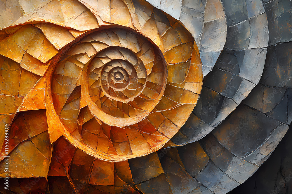 Fototapeta premium Art that follows the golden ratio